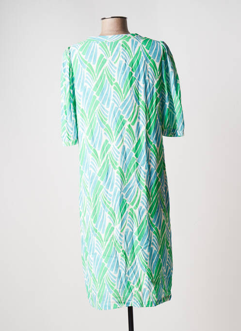 Robe mi-longue vert SIGNE NATURE pour femme