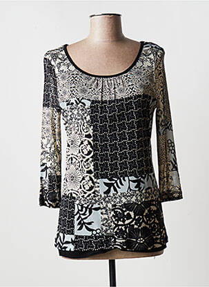 Top stretch manches 3/4 noir BETTY BARCLAY femme
