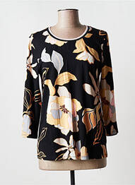 Top tissage jersey manches 3/4 noir BETTY BARCLAY femme