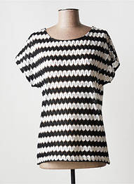 Top manches courtes manches courtes noir ANNA SCOTT femme