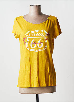 T-shirt jaune ONE STEP pour femme