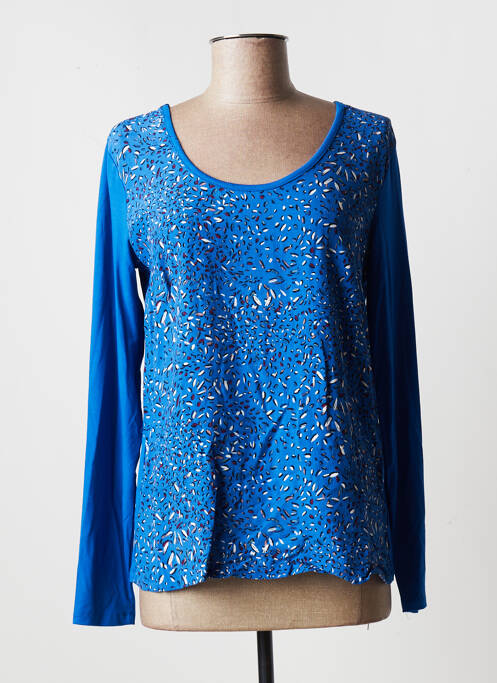 Top imprimé fantaisie manches longues bleu SANDWICH femme