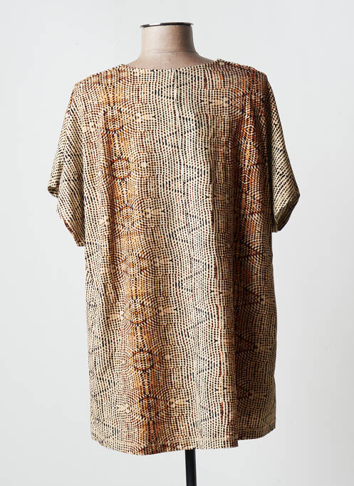 Tunique manches courtes marron CISO pour femme