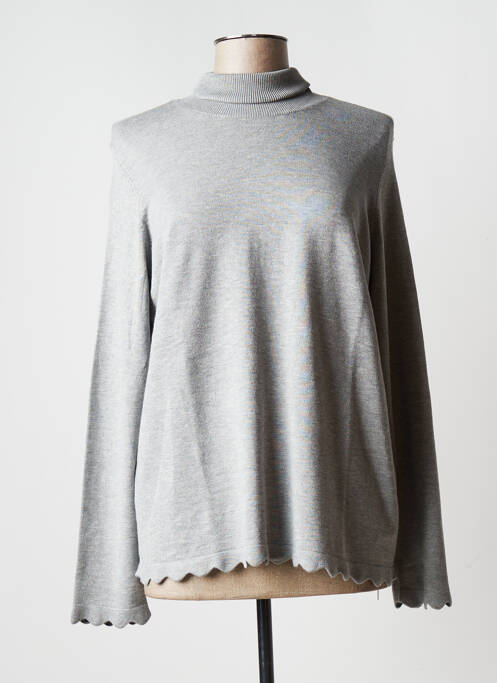 Pull col roulé gris BETTY BARCLAY pour femme