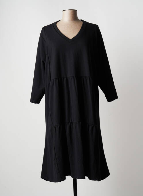 Robe mi-longue noir CISO pour femme