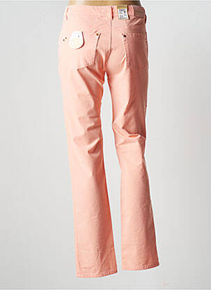 Pantalon slim tissage popeline taille normale rose ZERRES femme