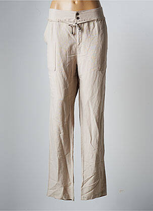 Pantalon droit beige IMITZ pour femme