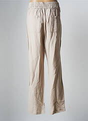 Pantalon droit beige IMITZ pour femme seconde vue