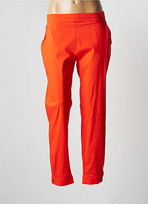 Pantalon droit orange VILAGALLO pour femme