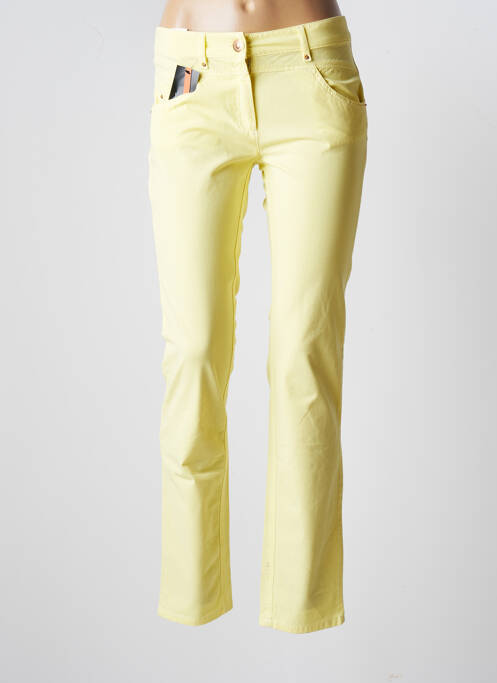 Pantalon slim jaune ZERRES pour femme