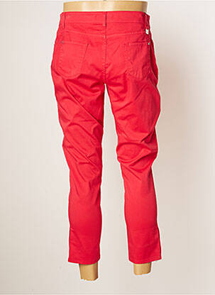 Pantalon 7/8 stretch taille normale rouge COWEST femme
