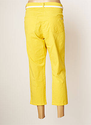 Pantacourt taille haute taille haute jaune BETTY BARCLAY femme