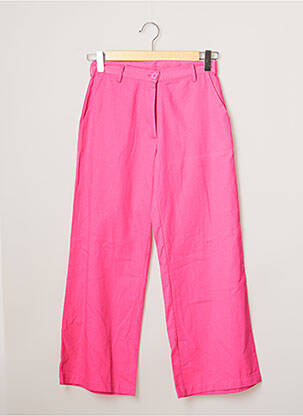 Pantalon 7/8 taille haute taille haute rose COMPAÑIA FANTASTICA femme