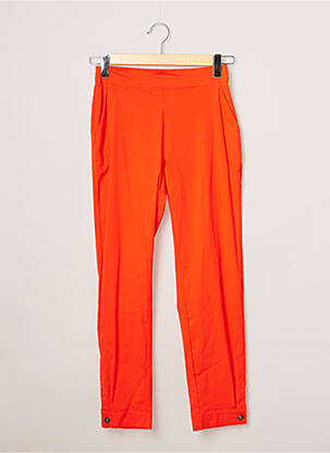 Pantalon 7/8 taille haute taille haute orange VILAGALLO femme