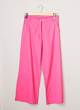 Pantalon 7/8 taille haute taille haute rose COMPAÑIA FANTASTICA femme