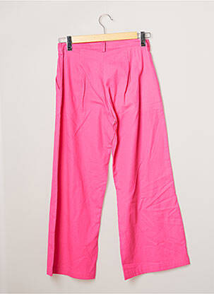 Pantalon 7/8 taille haute taille haute rose COMPAÑIA FANTASTICA femme