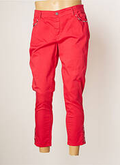 Pantalon 7/8 rouge COWEST pour femme seconde vue