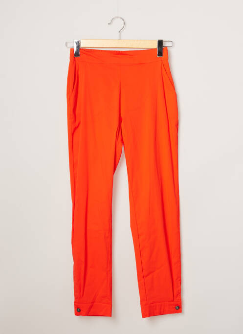 Pantalon 7/8 taille haute taille haute orange VILAGALLO femme