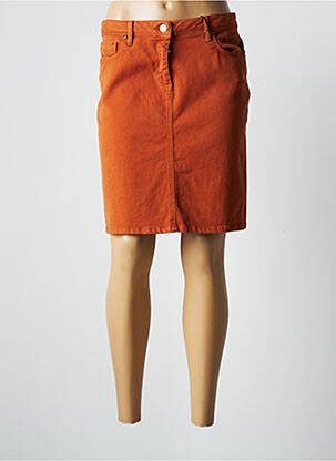 Jupe courte poches marron EMMA & ROCK femme
