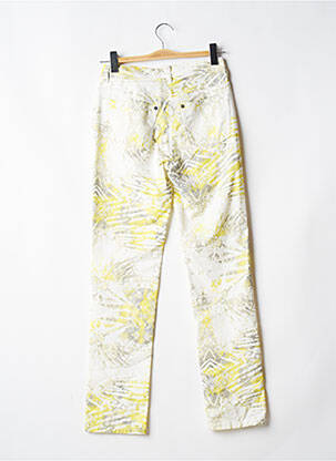 Pantalon droit stretch taille normale jaune SANDWICH femme