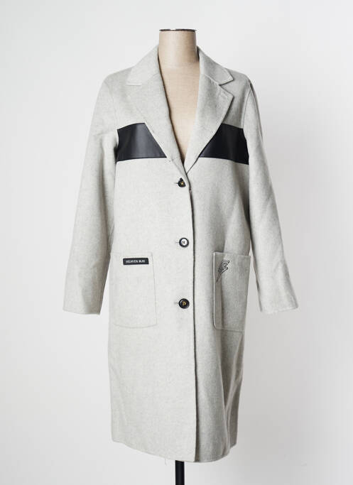 Manteau long gris HEAVEN MAY pour femme