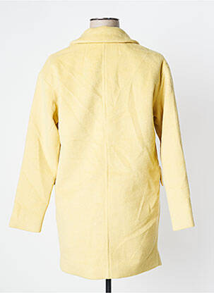 Manteau long coupe cintrée sans capuche jaune CACHE CACHE femme