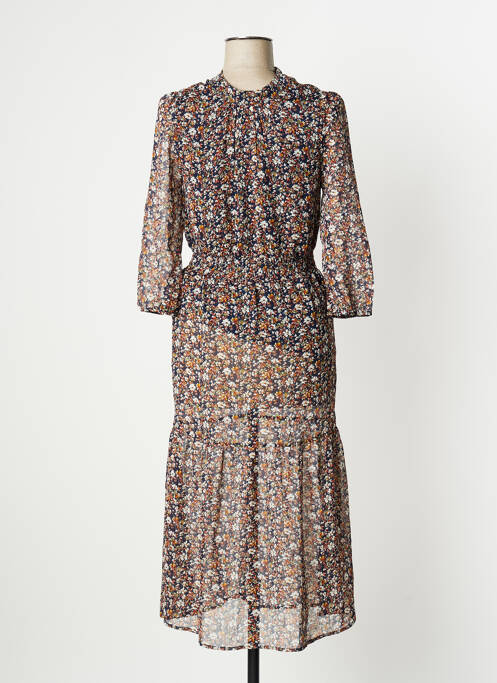 Robe mi-longue bleu BONOBO pour femme