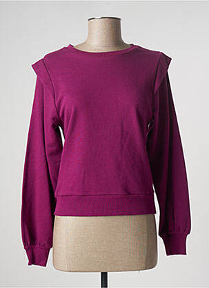 Sweat-shirt stretch manches longues violet CACHE CACHE femme