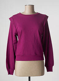 Sweat-shirt stretch manches longues violet CACHE CACHE femme