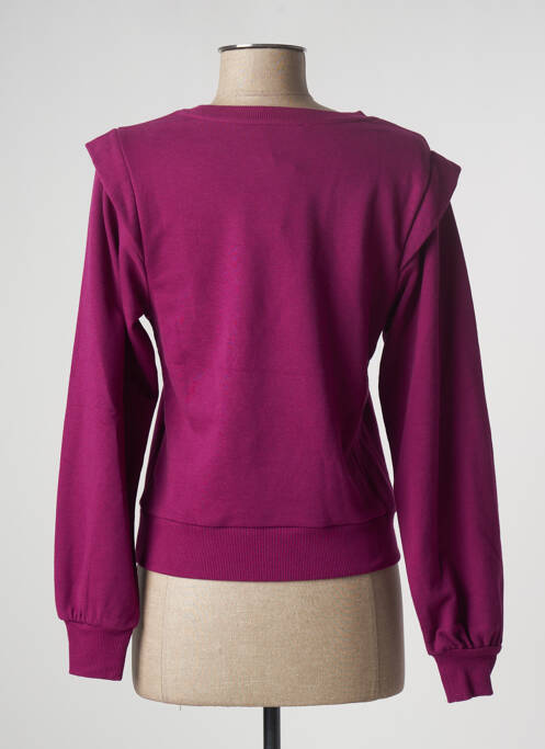 Sweat-shirt stretch manches longues violet CACHE CACHE femme