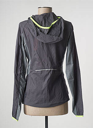 Coupe-vent poches a capuche gris KAPPA femme