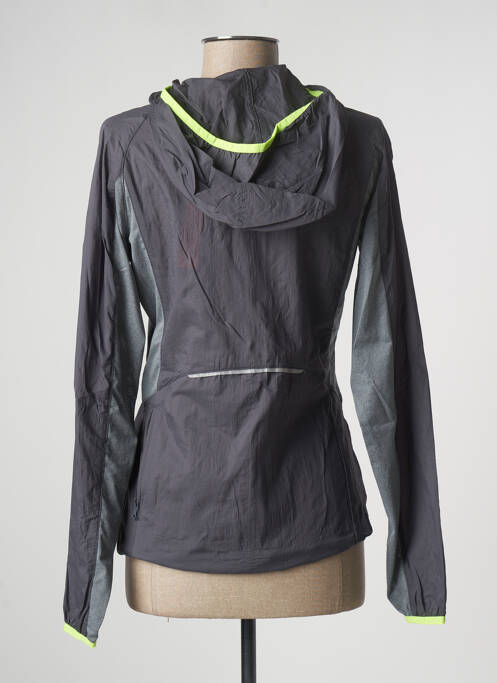 Coupe-vent manches longues a capuche gris KAPPA femme