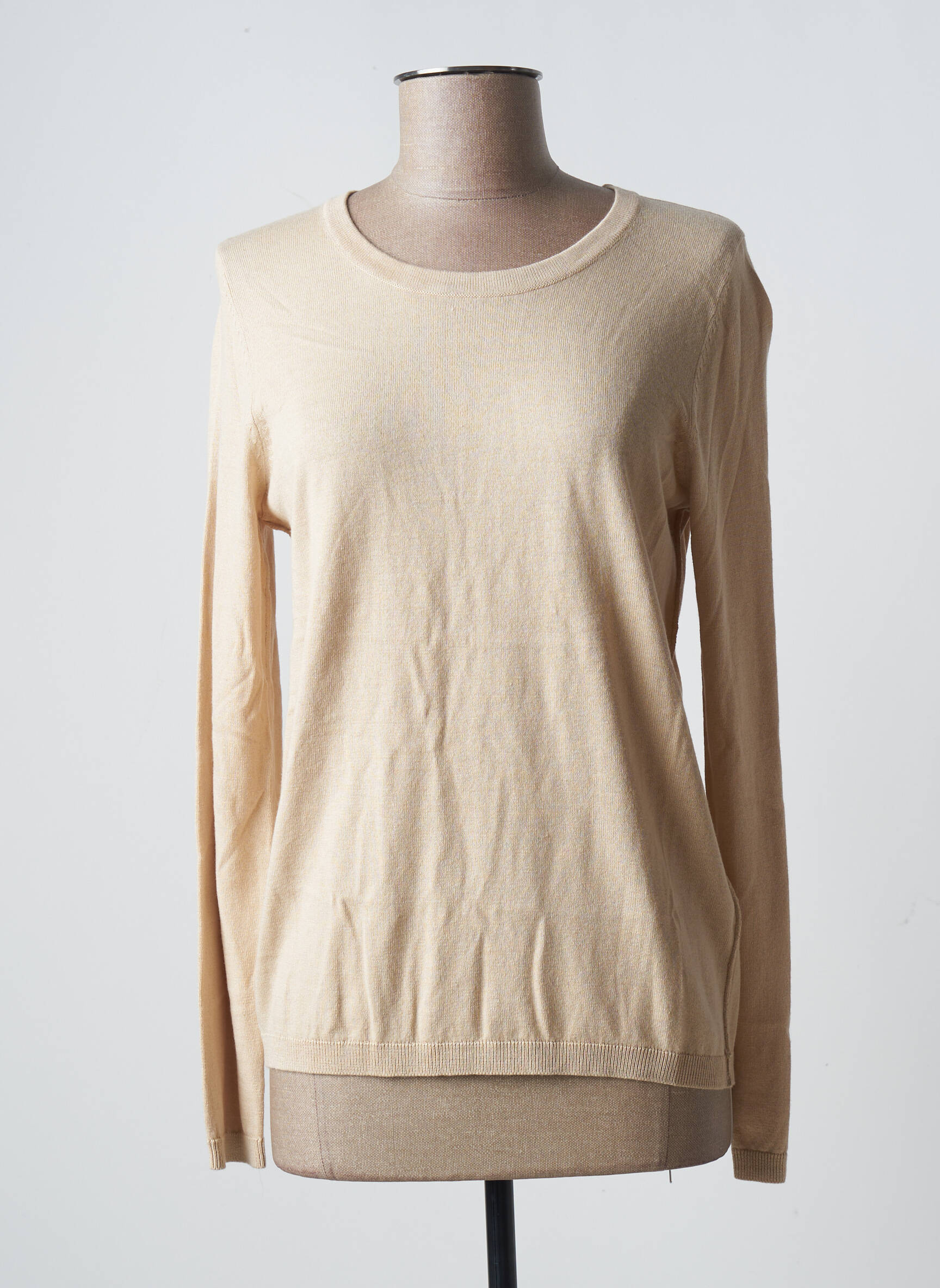 ESPRIT Pull de couleur beige en soldes pas cher 2274533 beige0 Modz