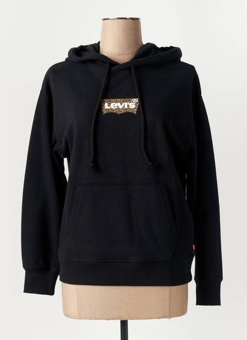 Sweat-shirt à capuche noir LEVIS pour femme