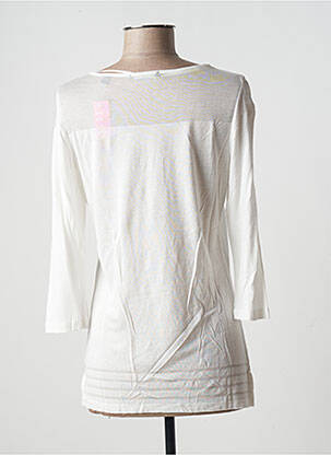 Top stretch manches 3/4 blanc ESPRIT femme