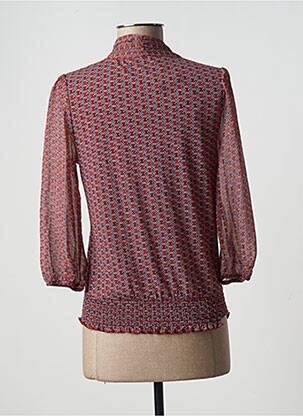 Blouse imprimé fantaisie manches 3/4 marron CACHE CACHE femme