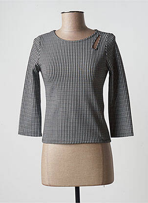 Top stretch manches 3/4 noir CACHE CACHE femme