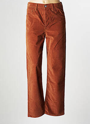 Pantalon droit stretch taille haute marron LEVI'S femme
