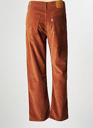 Pantalon droit stretch taille haute marron LEVI'S femme
