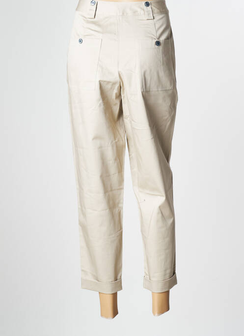 Pantalon 7/8 beige VICTORIO & LUCCHINO pour femme