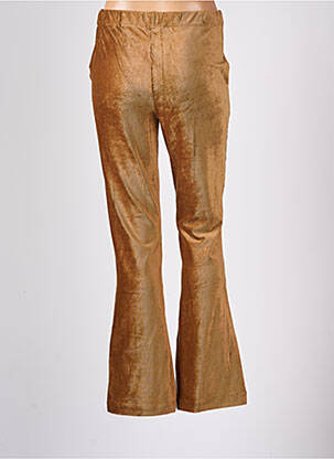 Pantalon flare stretch taille haute marron SPARKZ femme