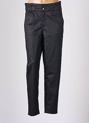 Pantalon droit stretch taille haute noir CACHE CACHE femme