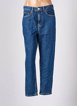 Jean coupe mom tissage brut taille haute bleu CACHE CACHE femme