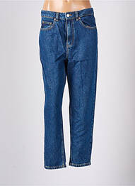 Jean coupe mom tissage brut taille haute bleu CACHE CACHE femme