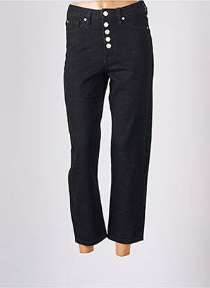 Jeans coupe droite taille haute taille haute noir CACHE CACHE femme