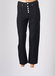 Jeans coupe droite taille haute taille haute noir CACHE CACHE femme