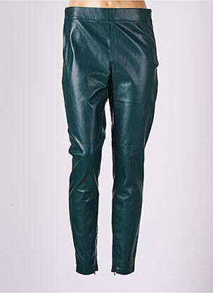 Jegging zippé bas des jambes taille haute vert CACHE CACHE femme