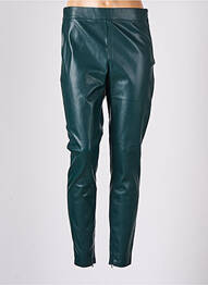 Jegging zippé bas des jambes taille haute vert CACHE CACHE femme
