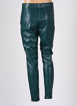 Jegging zippé bas des jambes taille haute vert CACHE CACHE femme