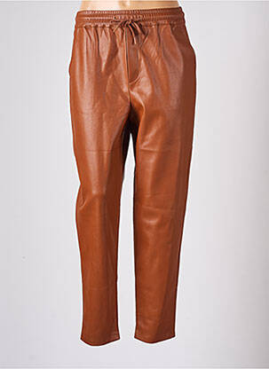 Pantalon droit taille haute taille haute marron CACHE CACHE femme